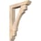 Ekena Millwork Merced Slat Smooth Bracket w/ Offset Brace, Douglas Fir, 5 1/2"W x 26"D x 38"H BKT0604X26X38MRC06SDF - alternate 1